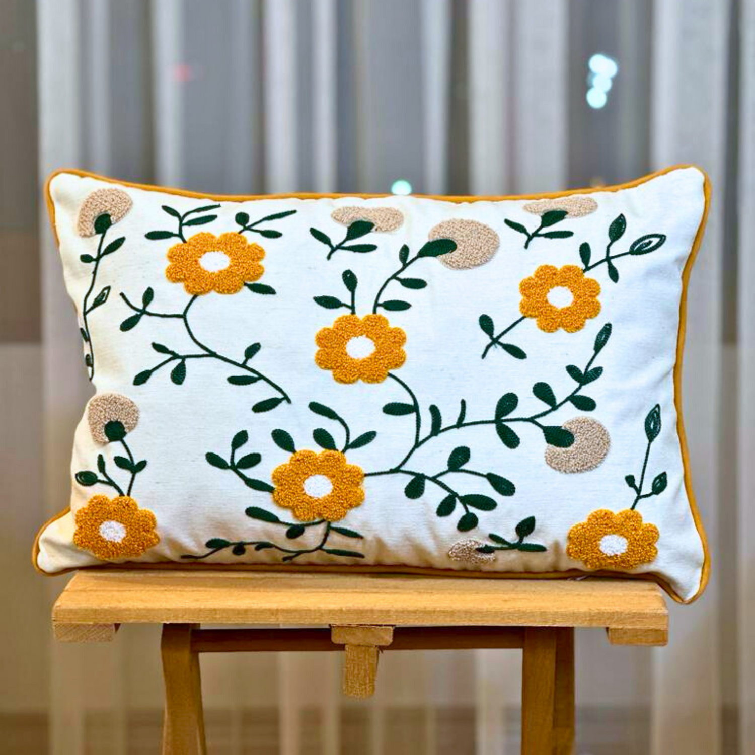 flower-garden-embroidered-throw-pillow punch-pillow-cover colorful-punch-needle-case multi-floral beautiful-&-creative unique-gift-idea