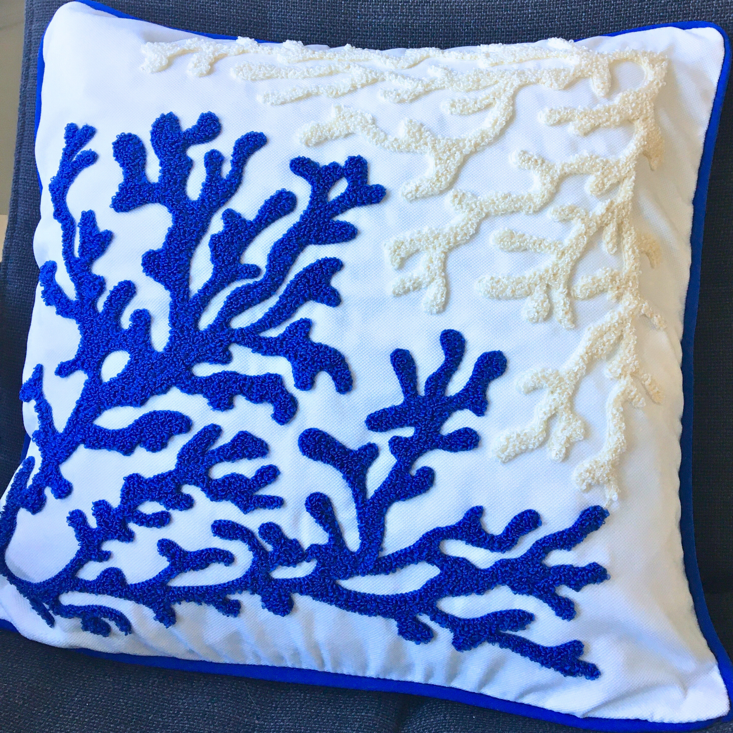 coral-reef-embroidered-pillow-cover-blue-beige-cream-color-punch-needle-pillow-cover
