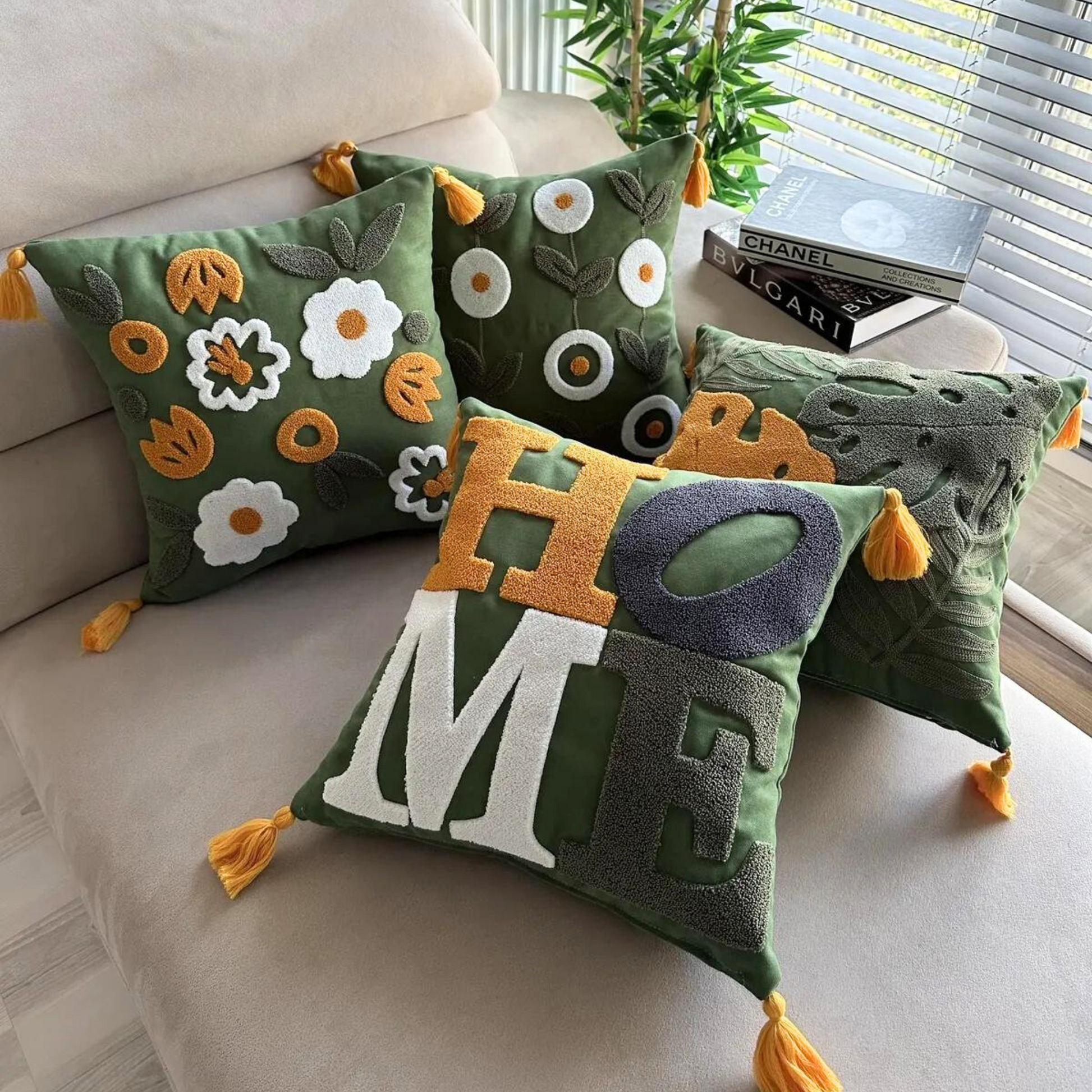 home-embroidered-throw-pillow punch-pillow-cover colorful-punch-needle-case multi-floral beautiful-&-creative unique-gift-idea