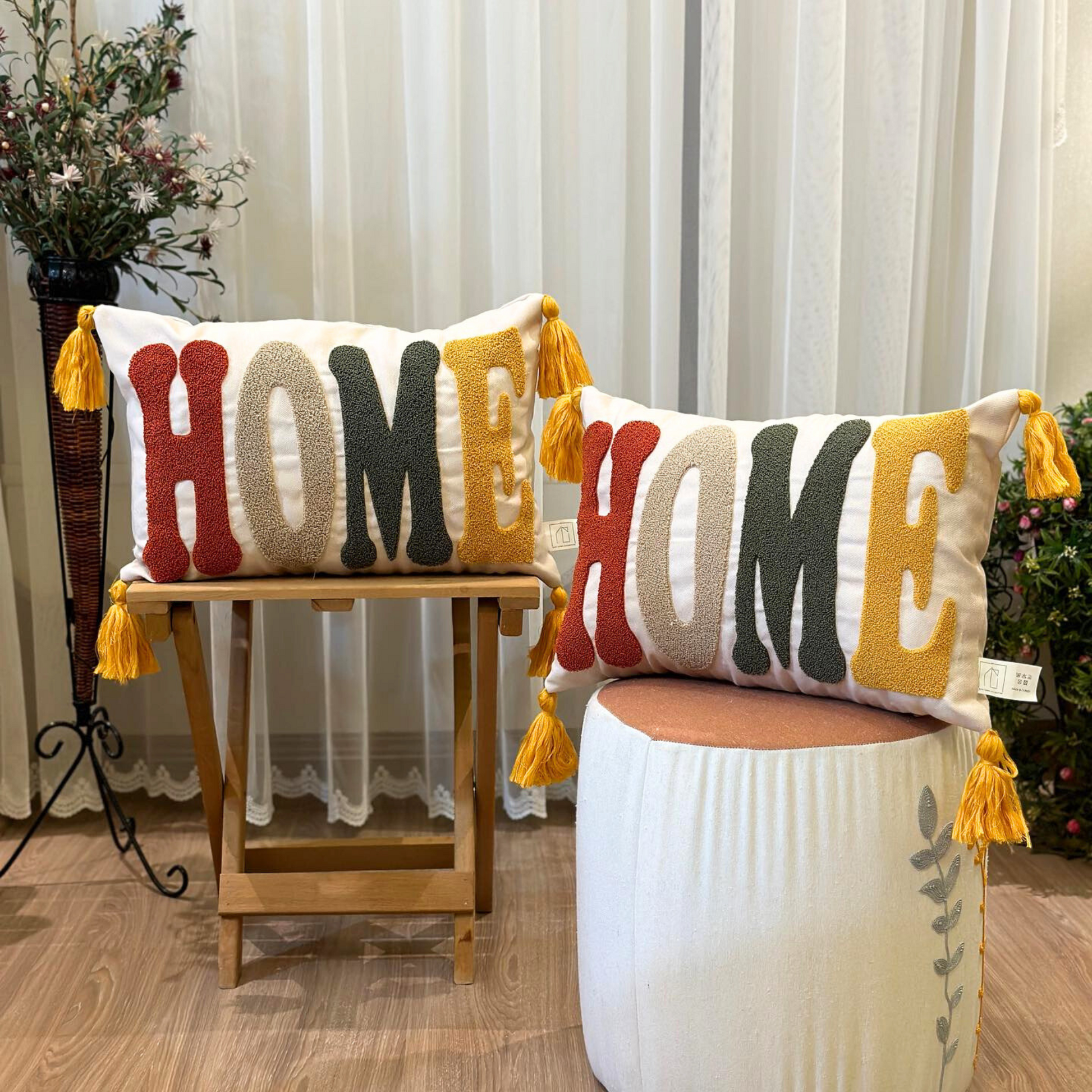 home-embroidered-throw-pillow punch-pillow-cover colorful-punch-needle-case multi-floral beautiful-&-creative unique-gift-idea