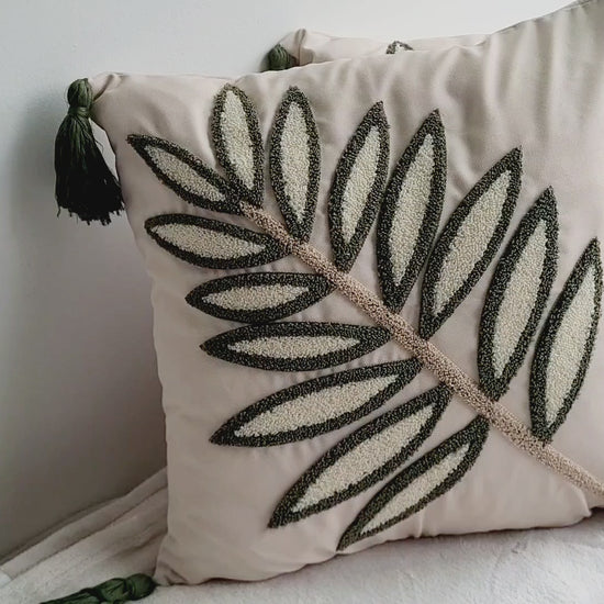 leaves-embroidered-throw-pillow-cover-punch-needle-floral-plant-pillow-cover-multi-color-design-beautiful-pillowcase-unique-gift-idea